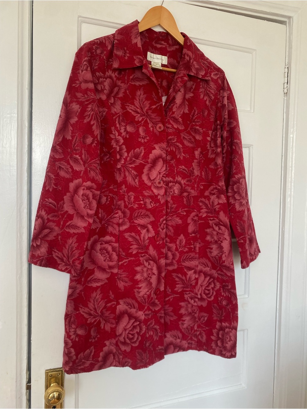 Susan Bristol floral tapestry cotton jacket
